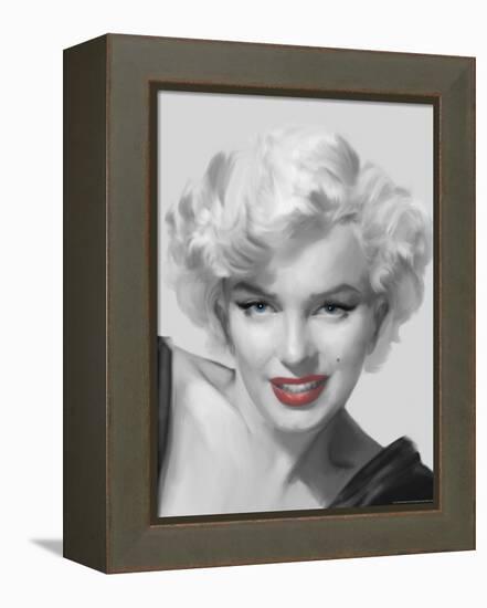 The Look Red Lips-Chris Consani-Framed Stretched Canvas