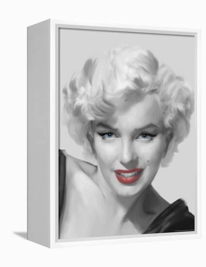 The Look Red Lips-Chris Consani-Framed Stretched Canvas