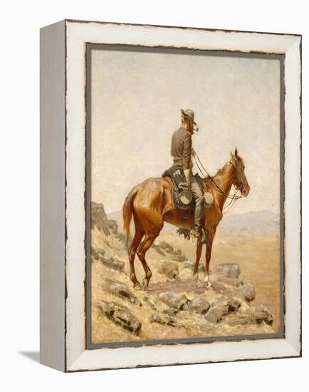 The Lookout, 1887 (Oil on Canvas)-Frederic Remington-Framed Premier Image Canvas