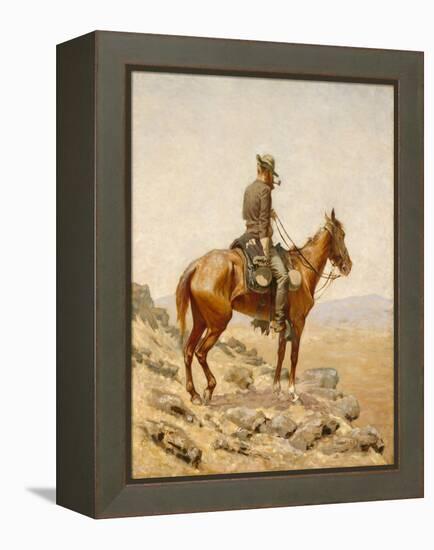 The Lookout, 1887 (Oil on Canvas)-Frederic Remington-Framed Premier Image Canvas