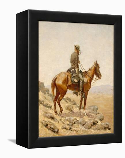 The Lookout, 1887 (Oil on Canvas)-Frederic Remington-Framed Premier Image Canvas