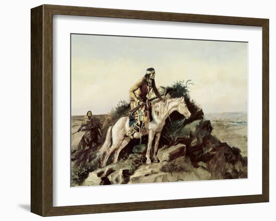 The Lookout-Charles Marion Russell-Framed Giclee Print