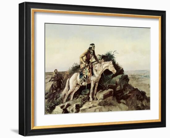 The Lookout-Charles Marion Russell-Framed Giclee Print