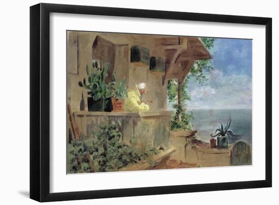 The Lookout-Carl Spitzweg-Framed Giclee Print