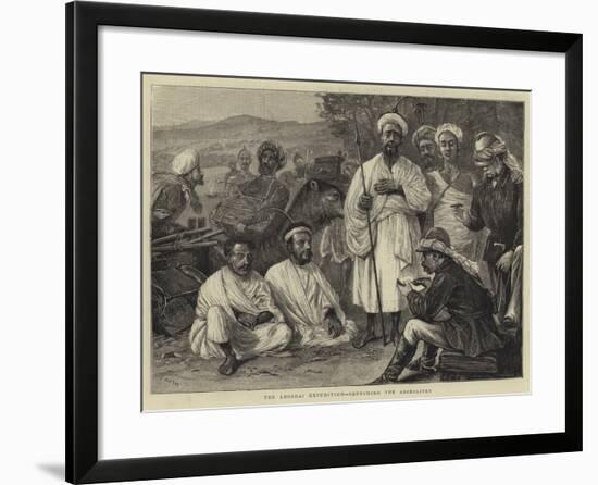 The Looshai Expedition, Sketching the Aborigines-Joseph Nash-Framed Giclee Print