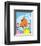 The Lorax (on blue)-Theodor (Dr. Seuss) Geisel-Framed Art Print