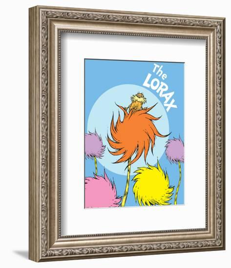 The Lorax (on blue)-Theodor (Dr. Seuss) Geisel-Framed Art Print