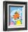 The Lorax (on blue)-Theodor (Dr. Seuss) Geisel-Framed Art Print