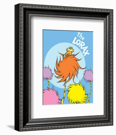 The Lorax (on blue)-Theodor (Dr. Seuss) Geisel-Framed Art Print