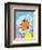 The Lorax (on blue)-Theodor (Dr. Seuss) Geisel-Framed Art Print