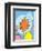 The Lorax (on blue)-Theodor (Dr. Seuss) Geisel-Framed Art Print