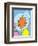 The Lorax (on blue)-Theodor (Dr. Seuss) Geisel-Framed Art Print