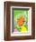 The Lorax (on green)-Theodor (Dr. Seuss) Geisel-Framed Art Print
