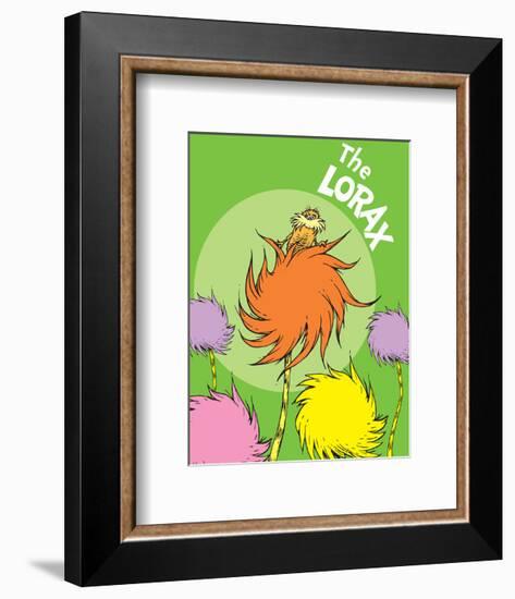 The Lorax (on green)-Theodor (Dr. Seuss) Geisel-Framed Art Print