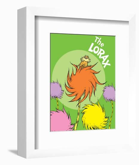 The Lorax (on green)-Theodor (Dr. Seuss) Geisel-Framed Art Print