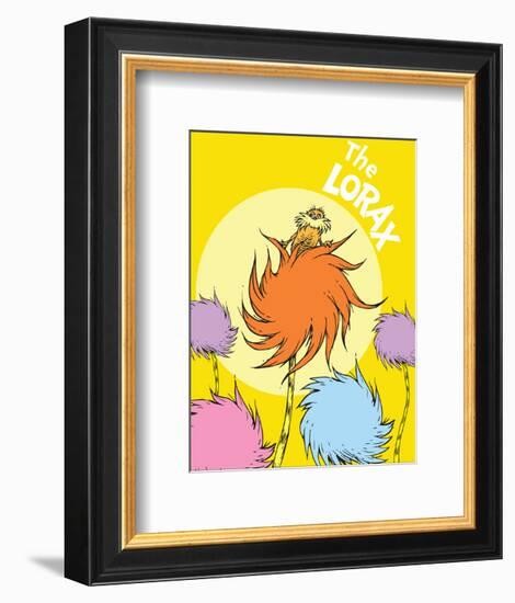 The Lorax (on yellow)-Theodor (Dr. Seuss) Geisel-Framed Art Print