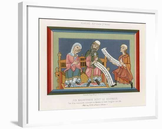 The Lord Blesses Unfortunate Job-null-Framed Giclee Print