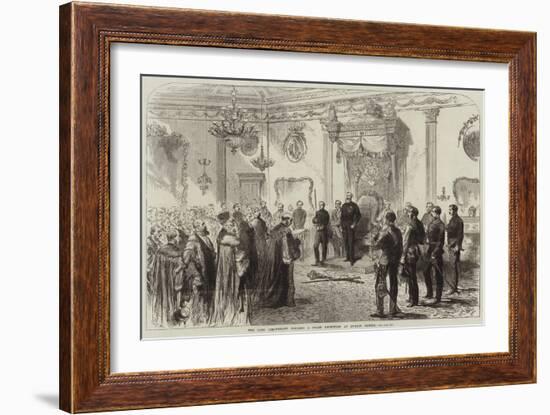 The Lord Lieutenant Holding a State Reception at Dublin Castle-null-Framed Giclee Print