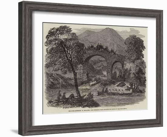 The Lord-Lieutenant in Killarney, the Viceregal Barge Shooting the Rapids of Old Weir-Bridge-null-Framed Giclee Print