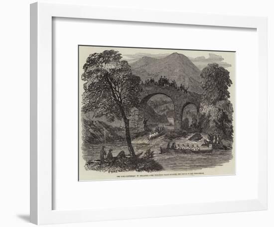 The Lord-Lieutenant in Killarney, the Viceregal Barge Shooting the Rapids of Old Weir-Bridge-null-Framed Giclee Print