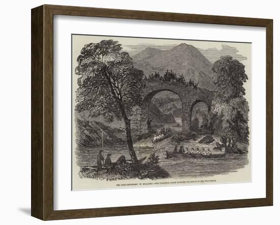 The Lord-Lieutenant in Killarney, the Viceregal Barge Shooting the Rapids of Old Weir-Bridge-null-Framed Giclee Print