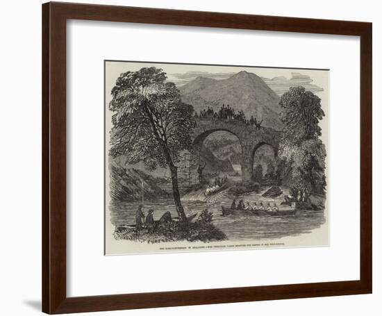 The Lord-Lieutenant in Killarney, the Viceregal Barge Shooting the Rapids of Old Weir-Bridge-null-Framed Giclee Print