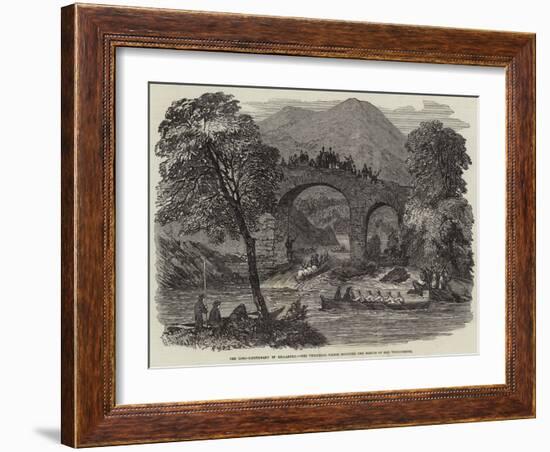 The Lord-Lieutenant in Killarney, the Viceregal Barge Shooting the Rapids of Old Weir-Bridge-null-Framed Giclee Print