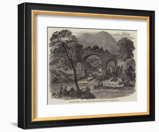 The Lord-Lieutenant in Killarney, the Viceregal Barge Shooting the Rapids of Old Weir-Bridge-null-Framed Giclee Print