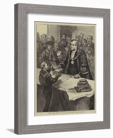 The Lord Mayor and the Reclaimed Street Arabs-Edward Frederick Brewtnall-Framed Giclee Print