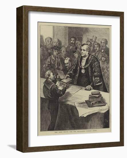 The Lord Mayor and the Reclaimed Street Arabs-Edward Frederick Brewtnall-Framed Giclee Print