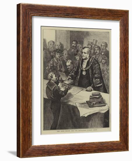 The Lord Mayor and the Reclaimed Street Arabs-Edward Frederick Brewtnall-Framed Giclee Print