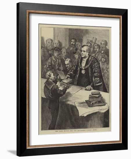 The Lord Mayor and the Reclaimed Street Arabs-Edward Frederick Brewtnall-Framed Giclee Print