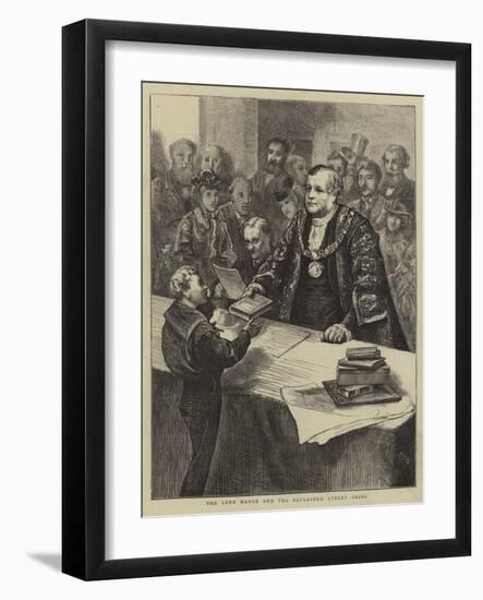 The Lord Mayor and the Reclaimed Street Arabs-Edward Frederick Brewtnall-Framed Giclee Print