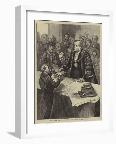 The Lord Mayor and the Reclaimed Street Arabs-Edward Frederick Brewtnall-Framed Giclee Print