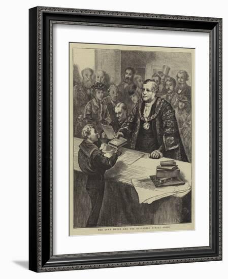 The Lord Mayor and the Reclaimed Street Arabs-Edward Frederick Brewtnall-Framed Giclee Print