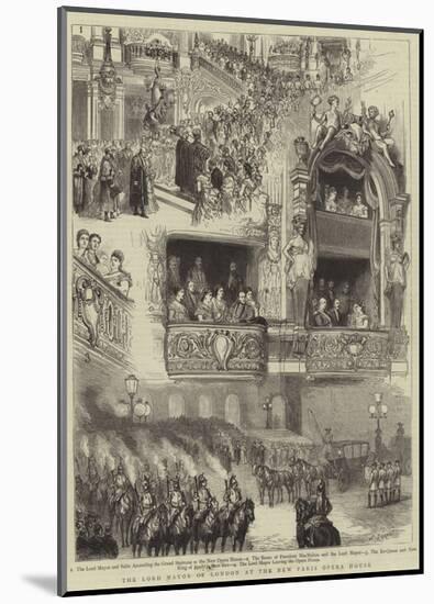 The Lord Mayor Of London At The New Paris Opera House Giclee Print