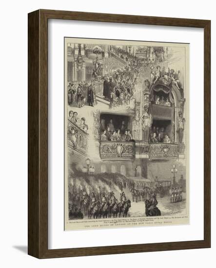 The Lord Mayor of London at the New Paris Opera House-Godefroy Durand-Framed Giclee Print