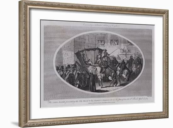 The Lord Mayor Presenting the City Sword to His Majesty George III on His Procession to St Paul's-null-Framed Giclee Print