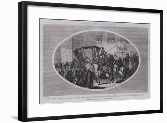 The Lord Mayor Presenting the City Sword to His Majesty George III on His Procession to St Paul's-null-Framed Giclee Print