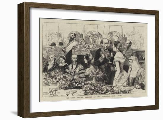 The Lord Mayor's Banquet at the Guildhall, the Loving Cup-null-Framed Giclee Print