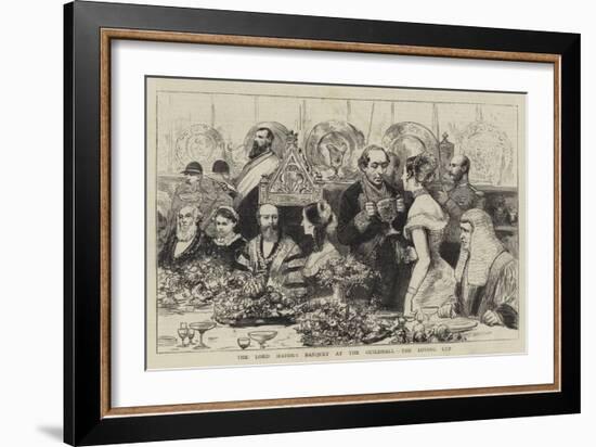 The Lord Mayor's Banquet at the Guildhall, the Loving Cup-null-Framed Giclee Print