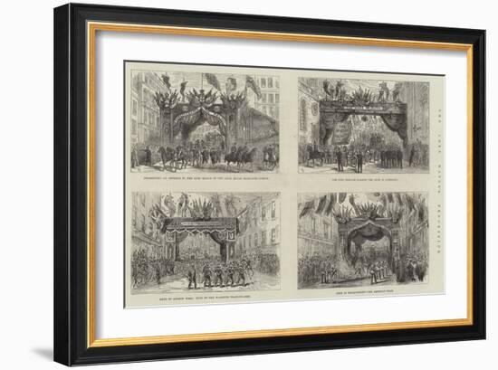 The Lord Mayor's Procession-Frank Watkins-Framed Giclee Print