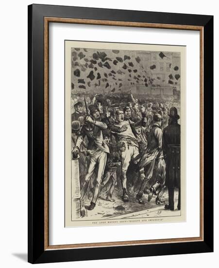 The Lord Mayor's Show, Dignity and Impudence-Edwin Buckman-Framed Giclee Print