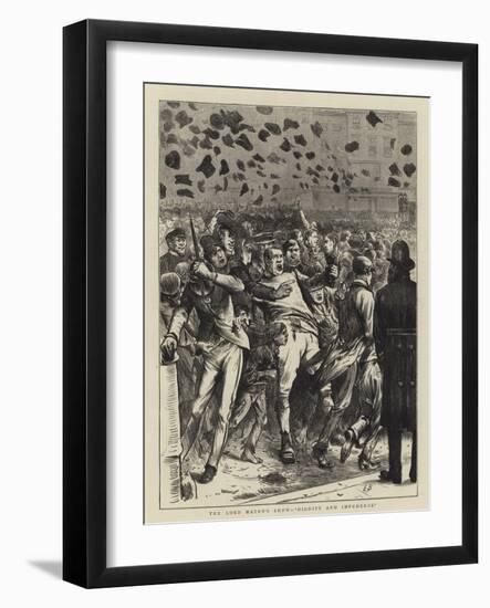 The Lord Mayor's Show, Dignity and Impudence-Edwin Buckman-Framed Giclee Print