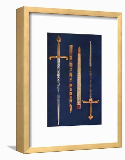 The Lord Mayor's Sword of State and Pearl Sword, 1916-Unknown-Framed Photographic Print