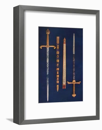 The Lord Mayor's Sword of State and Pearl Sword, 1916-Unknown-Framed Photographic Print