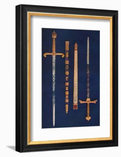 The Lord Mayor's Sword of State and Pearl Sword, 1916-Unknown-Framed Photographic Print