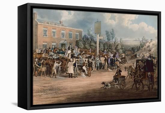 The Lord Nelson Inn, Cheam, 1838 (Coloured Engraving)-James Pollard-Framed Premier Image Canvas