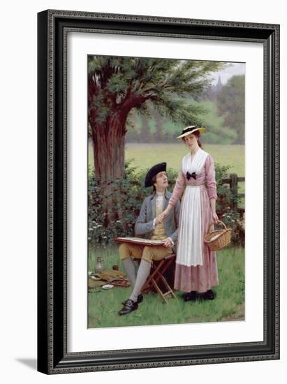 The Lord of Burleigh, Tennyson, 1919-Edmund Blair Leighton-Framed Giclee Print