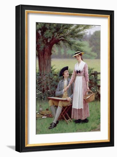 The Lord of Burleigh, Tennyson, 1919-Edmund Blair Leighton-Framed Giclee Print